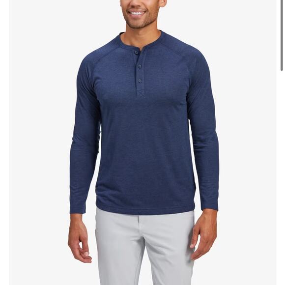 NWT Mizzen + Main EasyKnit Henley Long Sleeve Sz Small - Picture 1 of 4